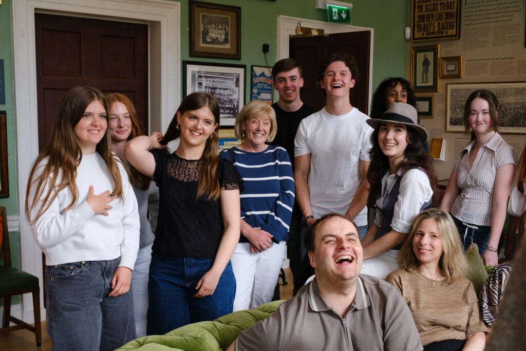 Some guests enjoying a tour in the 1916 Room of the Little Museum