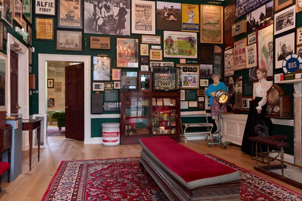 Artefacts cover the walls of the Treasury in the Little Museum