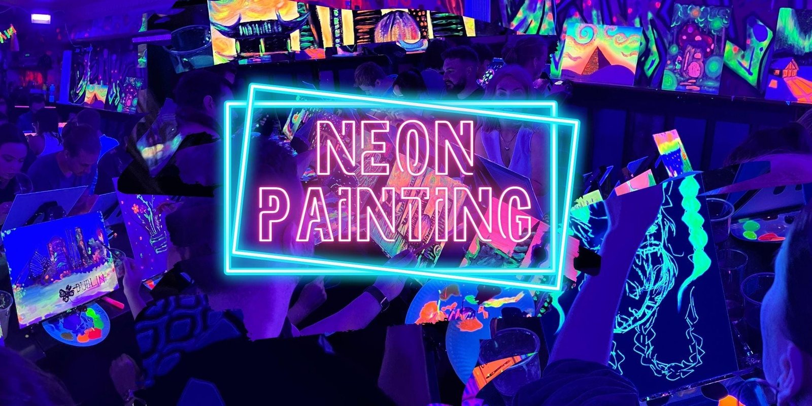 Neon Painting: Disco Ball