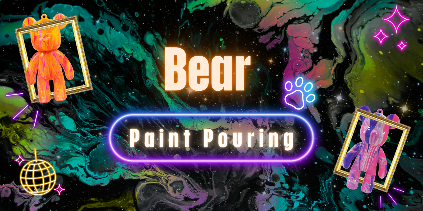 Bear Paint Pouring