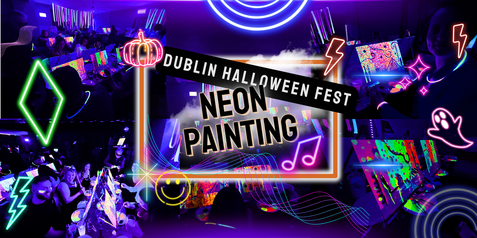 Neon Painting: Halloween Techno Painting