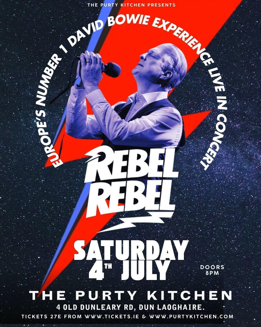 ‘REBEL REBEL’ David Bowies Greatest Hits – Live at Dún Laoghaire Summerfest
