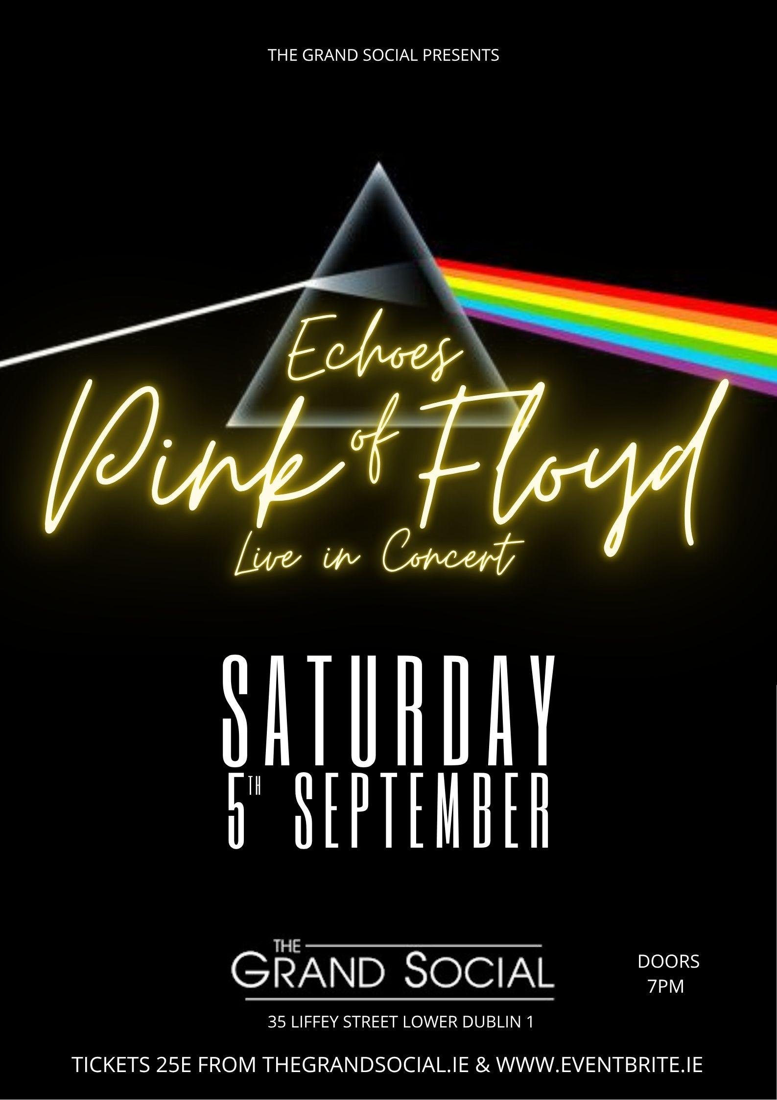 ECHOES OF PINK FLOYD – Live at The Grand Social Dublin