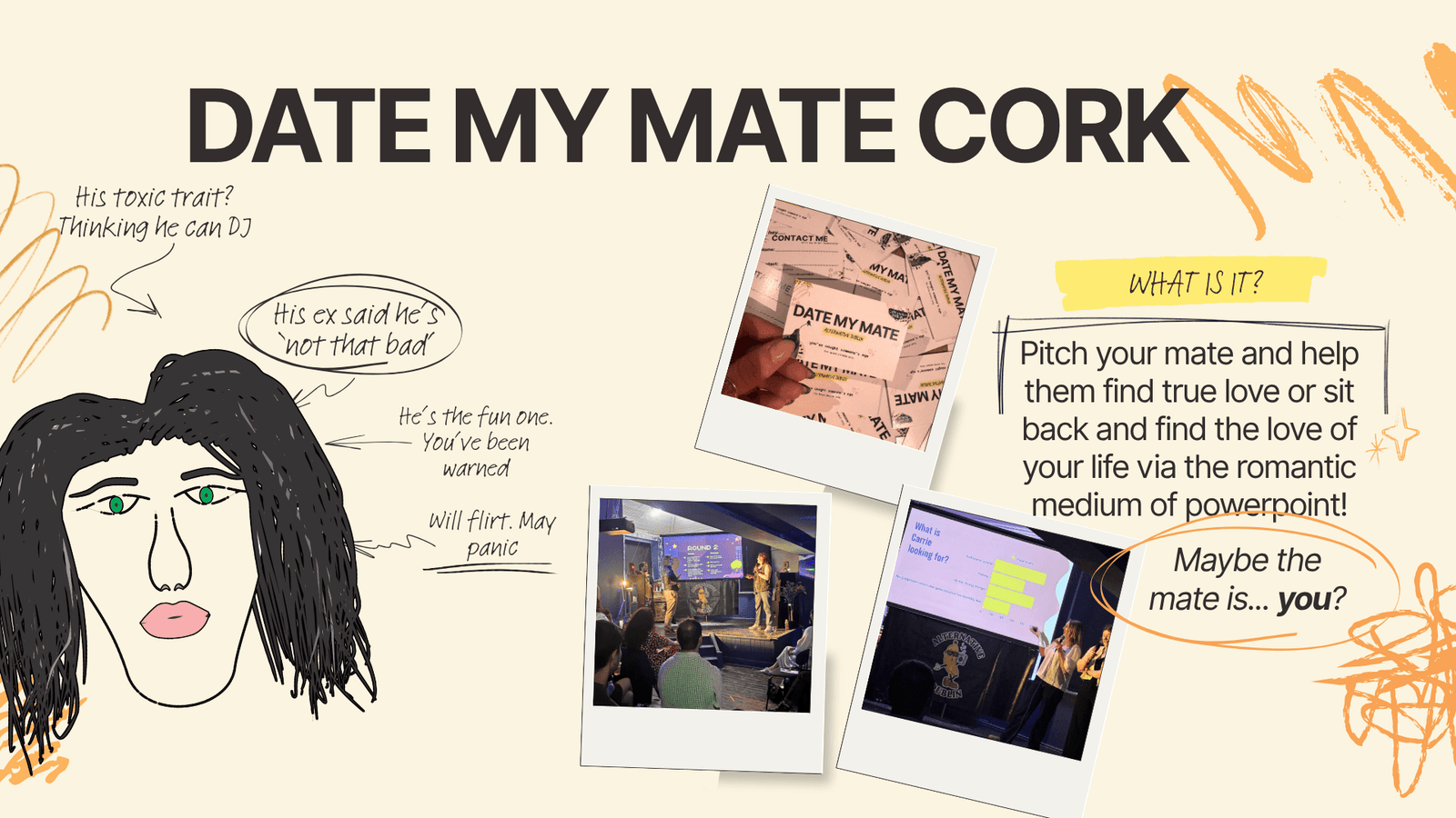 Date My Mate Cork | Powerpoint Dating Night | 21- 35 years