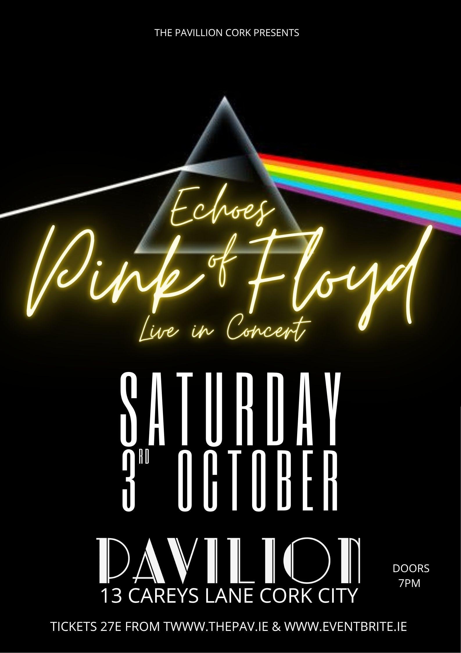 ECHOES OF PINK FLOYD – Live at The Pavillion Cork