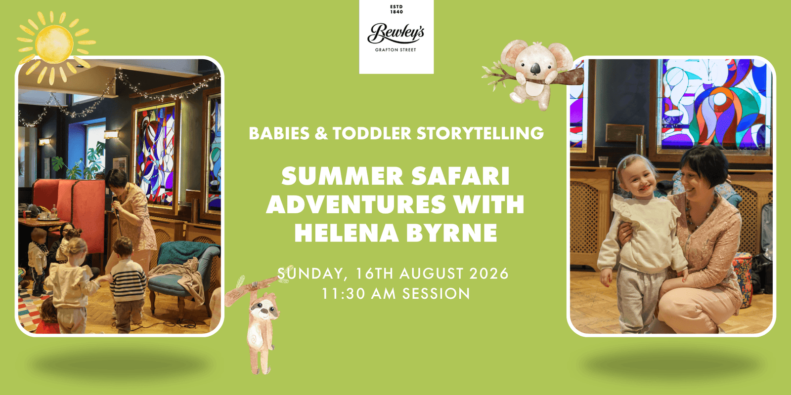 Babies & Toddlers Storytelling: Summer Safari Adventures