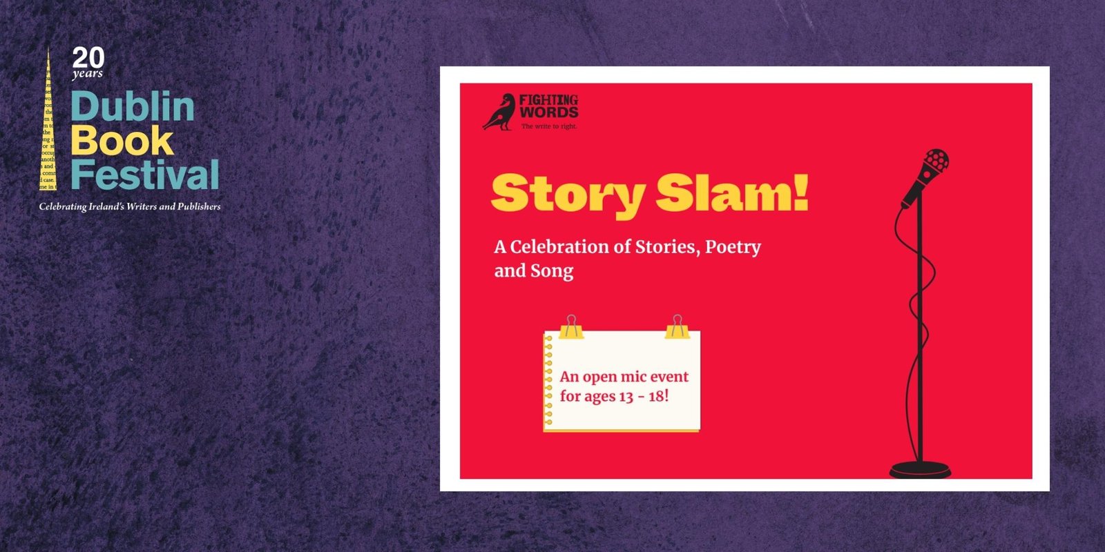 Fighting Words Story Slam: Open Mic Session for Teen Writers